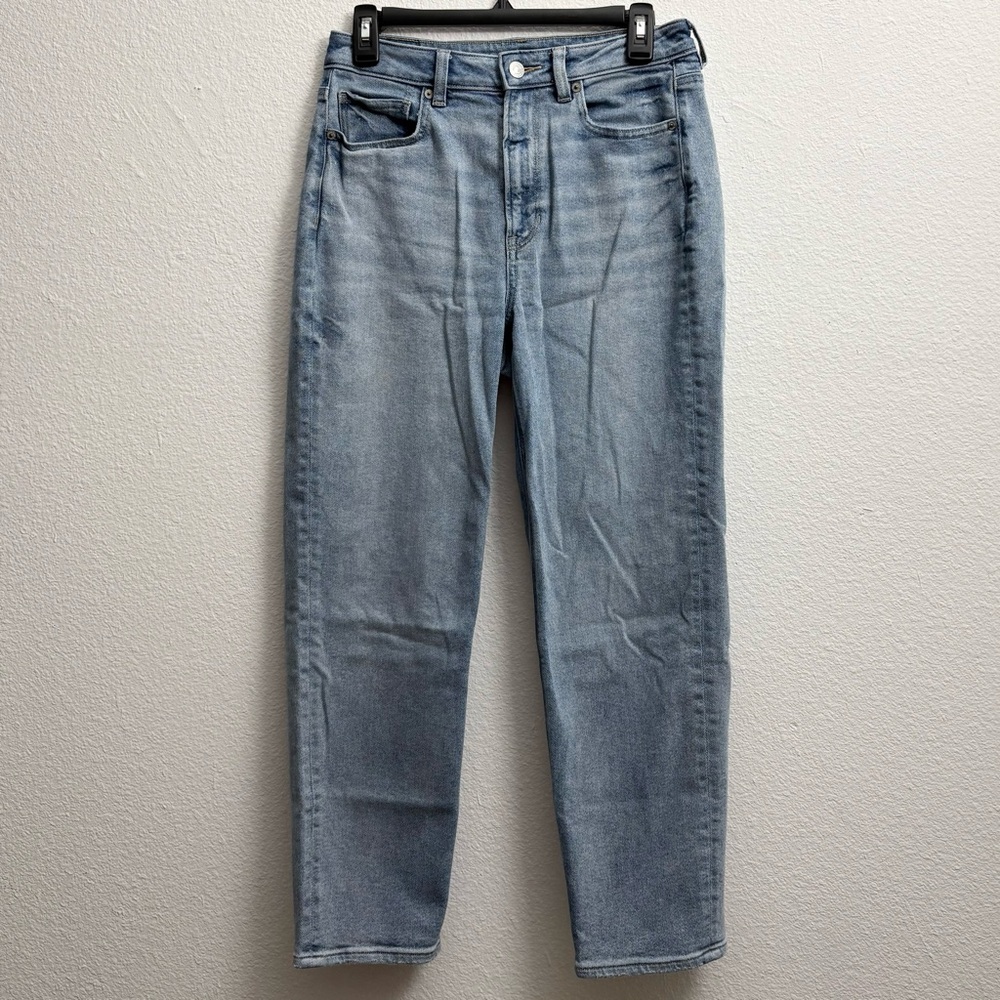 American Eagle AE Mom Straight Jean stretch Women's Jeans size 6 short - Picture 6 of 12